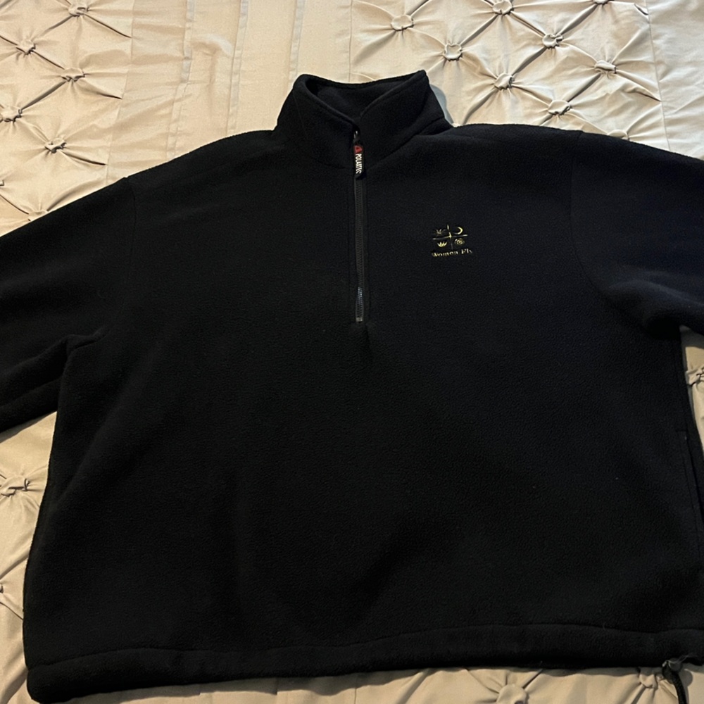 Men's Black Zip-Up Sweater